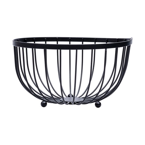 Estia ESTIA ΦΡΟΥΤΙΕΡΑ ΜΕΤΑΛΛΙΚΗ 25x13cm ΜΑΥΡΗ