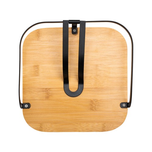 Estia ESTIA ΧΑΡΤΟΠΕΤΣΕΤΟΘΗΚΗ BAMBOO ESSENTIALS ΤΕΤΡΑΓΩΝΗ ΜΕΤΑΛΛΙΚΗ