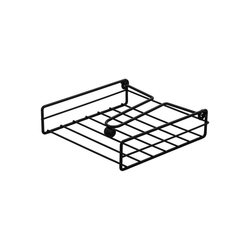 Estia ESTIA ΧΑΡΤΟΠΕΤΣΕΤΟΘΗΚΗ ΤΕΤΡΑΓΩΝΗ METAL BLACK ΜΕΤΑΛΛΙΚΗ