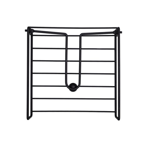 Estia ESTIA ΧΑΡΤΟΠΕΤΣΕΤΟΘΗΚΗ ΤΕΤΡΑΓΩΝΗ METAL BLACK ΜΕΤΑΛΛΙΚΗ