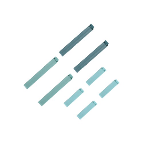 Estia Κλίπ για σακούλες τροφίμων HOMELY  2 διαστάσεων Μέντα 12 τεμ