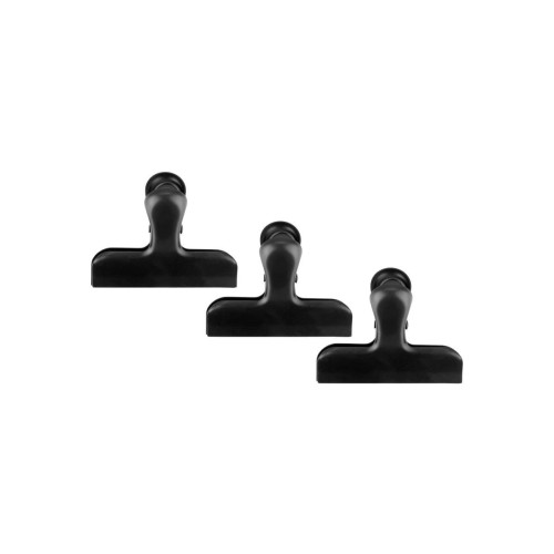 Estia Κλίπ για σακούλες τροφίμων Μαύρα 3 τεμ.