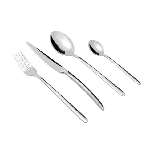 Estia ESTIA ΣΕΤ ΜΑΧΑΙΡΟΠΙΡΟΥΝΑ CONTOUR ΑΝΟΞΕΙΔΩΤΟ ΑΤΣΑΛΙ 18/0 24 ΤΕΜ.