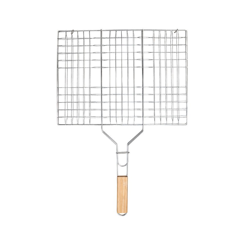 Estia ESTIA ΣΧΑΡΑ ΨΗΣΙΜΑΤΟΣ BARBEQUE ΜΕΤΑΛΛΙΚΗ 49x30cm ΜΕ ΞΥΛΙΝΗ ΛΑΒΗ