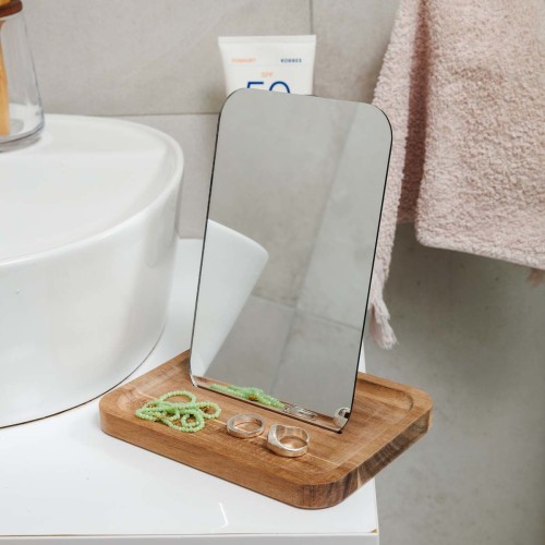 Estia ESTIA ΚΑΘΡΕΦΤΗΣ ΕΠΙΤΡΑΠΕΖΙΟΣ ALLURE ΜΕ ΞΥΛΙΝΗ ΒΑΣΗ 7.5x12.5x18cm