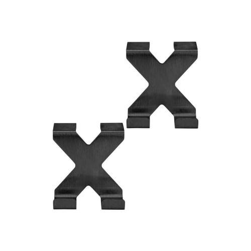 Estia ESTIA ΚΡΕΜΑΣΤΡΑ ΔΙΠΛΗ ΜΕΤΑΛΙΚΗ ΜΑΥΡΗ ΣΕΤ 2 TEM.