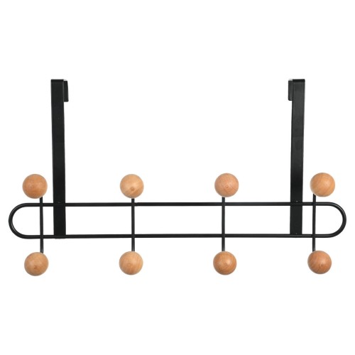 Estia ESTIA ΚΡΕΜΑΣΤΡΑ ΠΟΡΤΑΣ ΜΕΤΑΛΛΙΚΗ 41X7.5X23cm 8 ΘΕΣΕΩΝ ΜΑΥΡΗ