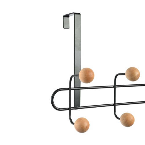 Estia ESTIA ΚΡΕΜΑΣΤΡΑ ΠΟΡΤΑΣ ΜΕΤΑΛΛΙΚΗ 41X7.5X23cm 8 ΘΕΣΕΩΝ ΜΑΥΡΗ