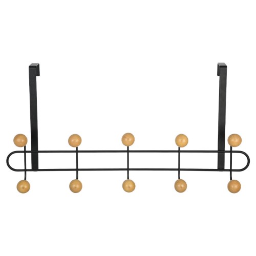 Estia ESTIA ΚΡΕΜΑΣΤΡΑ ΠΟΡΤΑΣ ΜΕΤΑΛΛΙΚΗ 52x7.5x23cm 10 ΘΕΣΕΩΝ ΜΑΥΡΗ