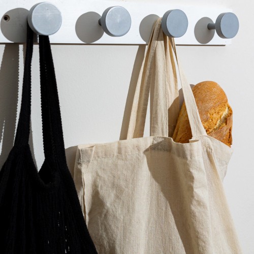 Estia ESTIA ΚΡΕΜΑΣΤΡΑ ΤΟΙΧΟΥ ΞΥΛΙΝΗ 60x6x6cm 6 ΘΕΣΕΩΝ ΛΕΥΚΗ