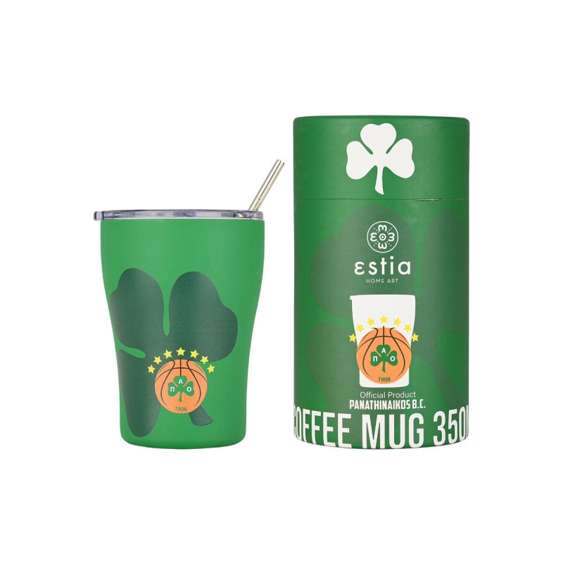 Estia ESTIA ΘΕΡΜΟΣ COFFEE MUG PANATHINAIKOS BC EDITION 350ml