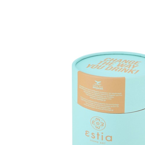Estia ESTIA ΘΕΡΜΟΣ COFFEE MUG SAVE THE AEGEAN 500ml BERMUDA GREEN