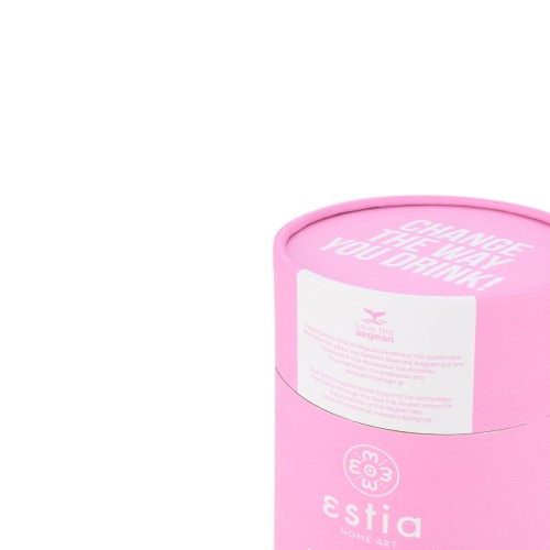 Estia ESTIA ΘΕΡΜΟΣ COFFEE MUG SAVE THE AEGEAN 500ml BLOSSOM ROSE