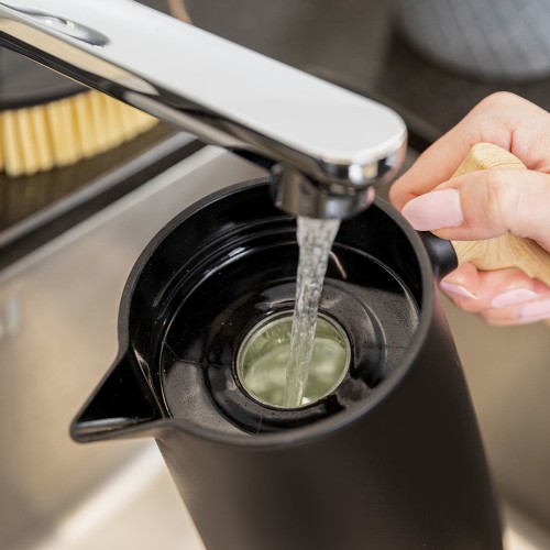 Estia Κανάτα θερμός με εργονομική λαβή 1.0lt Μαύρο