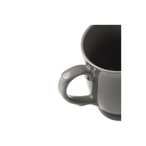 Estia Κούπα καφέ Athenee πορσελάνινη ανάγλυφη 340ml Grey
