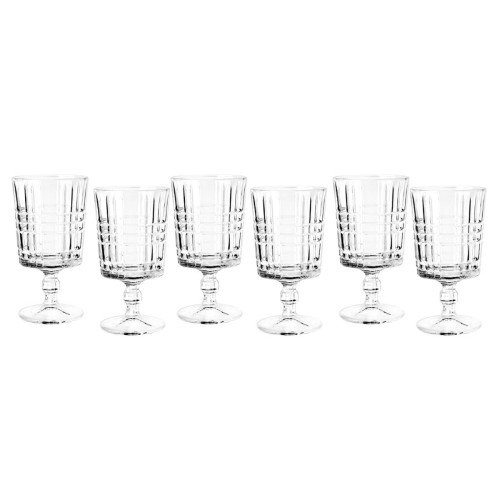 Estia Ποτήρια κρασιού Chester γυάλινα 182ml (Σετ 6 τεμ.)