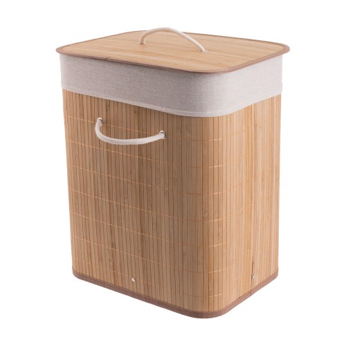 Estia ESTIA ΚΑΛΑΘΙ ΑΠΛΥΤΩΝ BAMBOO ESSENTIALS ΠΤΥΣΣΟΜΕΝΟ ΟΡΘΟΓΩΝΙΟ 60lt