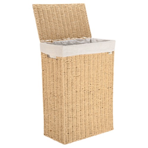 Estia ESTIA ΚΑΛΑΘΙ ΑΠΛΥΤΩΝ BOTANICA 38x22x55cm ME ΕΣΩΤΕΡΙΚΗ ΕΠΕΝΔΥΣΗ & ΚΑΠΑΚΙ ΟΡΘΟΓΩΝΙΟ