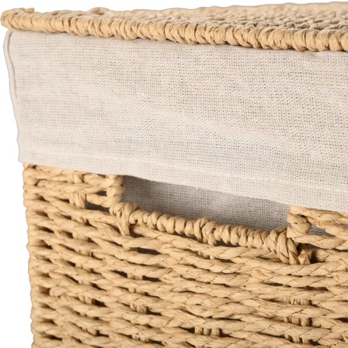 Estia ESTIA ΚΑΛΑΘΙ ΑΠΛΥΤΩΝ BOTANICA 38x22x55cm ME ΕΣΩΤΕΡΙΚΗ ΕΠΕΝΔΥΣΗ & ΚΑΠΑΚΙ ΟΡΘΟΓΩΝΙΟ