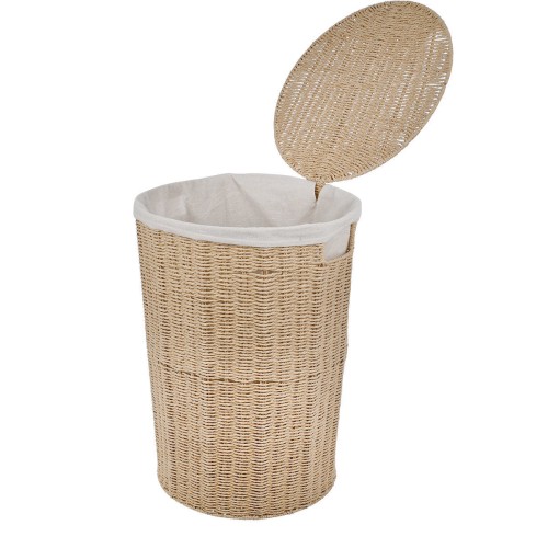 Estia ESTIA ΚΑΛΑΘΙ ΑΠΛΥΤΩΝ BOTANICA 40x40x55cm ME ΕΣΩΤΕΡΙΚΗ ΕΠΕΝΔΥΣΗ & ΚΑΠΑΚΙ