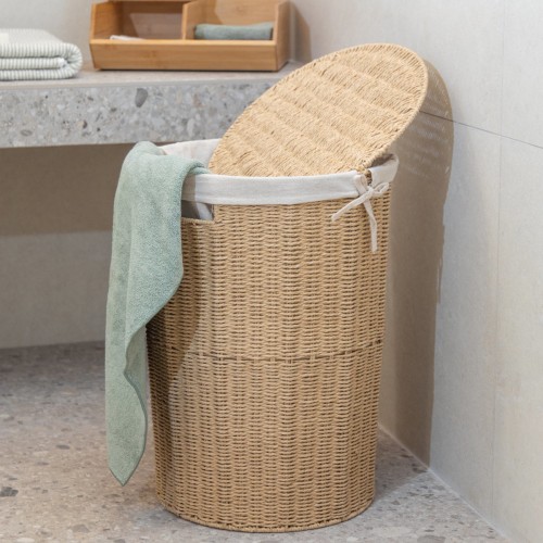 Estia ESTIA ΚΑΛΑΘΙ ΑΠΛΥΤΩΝ BOTANICA 40x40x55cm ME ΕΣΩΤΕΡΙΚΗ ΕΠΕΝΔΥΣΗ & ΚΑΠΑΚΙ