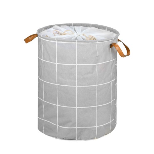 Estia ESTIA ΚΑΛΑΘΙ ΑΠΛΥΤΩΝ CHECKERED 60lt ΠΤΥΣΣΟΜΕΝΟ ΜΕ ΧΕΡΟΥΛΙΑ 40x40x50cm