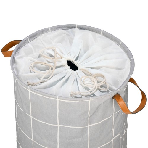 Estia ESTIA ΚΑΛΑΘΙ ΑΠΛΥΤΩΝ CHECKERED 60lt ΠΤΥΣΣΟΜΕΝΟ ΜΕ ΧΕΡΟΥΛΙΑ 40x40x50cm