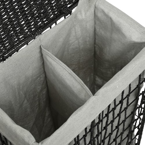 Estia ESTIA ΚΑΛΑΘΙ ΑΠΛΥΤΩΝ NEST 37x22x55cm 2 ΘΕΣΕΩΝ ΜΑΥΡΟ