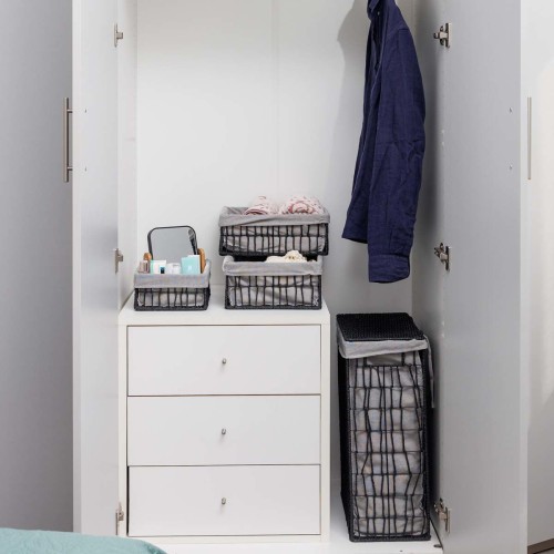 Estia ESTIA ΚΑΛΑΘΙ ΑΠΛΥΤΩΝ NEST 37x22x55cm 2 ΘΕΣΕΩΝ ΜΑΥΡΟ