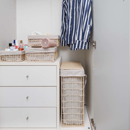 Estia ESTIA ΚΑΛΑΘΙ ΑΠΛΥΤΩΝ NEST 37x22x55cm 2 ΘΕΣΕΩΝ ΜΠΕΖ