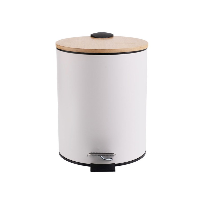 Estia ESTIA ΧΑΡΤΟΔΟΧΕΙΟ ΜΠΑΝΙΟΥ BAMBOO ESSENTIALS SOFT CLOSE 5lt ΛΕΥΚΟ