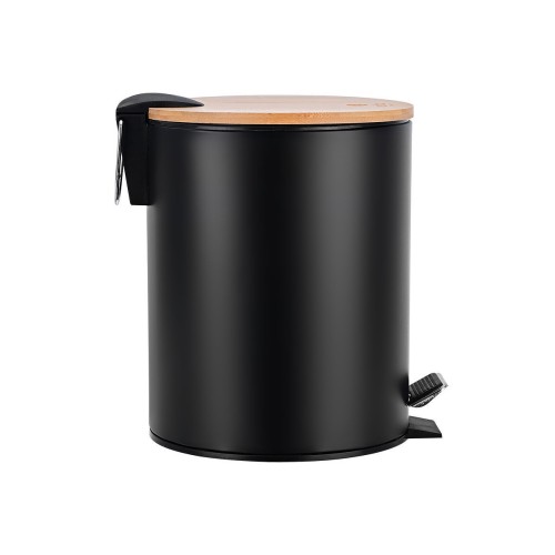 Estia ESTIA ΧΑΡΤΟΔΟΧΕΙΟ ΜΠΑΝΙΟΥ BAMBOO ESSENTIALS SOFT CLOSE 5lt ΜΑΥΡΟ
