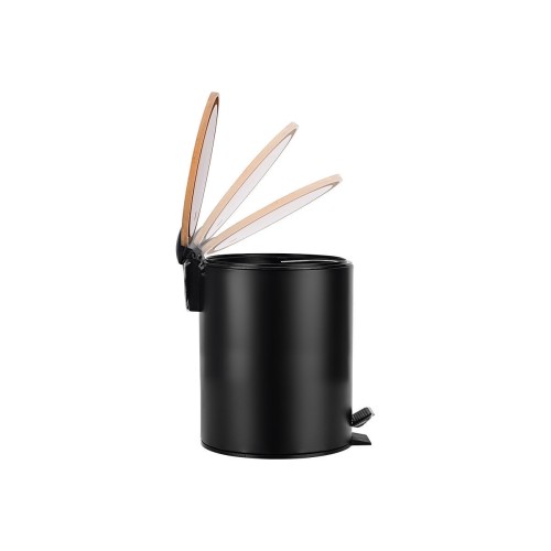 Estia ESTIA ΧΑΡΤΟΔΟΧΕΙΟ ΜΠΑΝΙΟΥ BAMBOO ESSENTIALS SOFT CLOSE 5lt ΜΑΥΡΟ