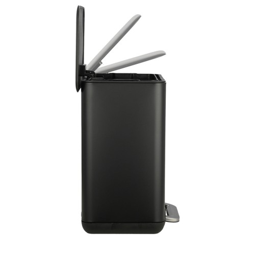 Estia ESTIA ΧΑΡΤΟΔΟΧΕΙΟ ΜΠΑΝΙΟΥ CUBIC SOFT CLOSE 6lt ΜΑΥΡΟ