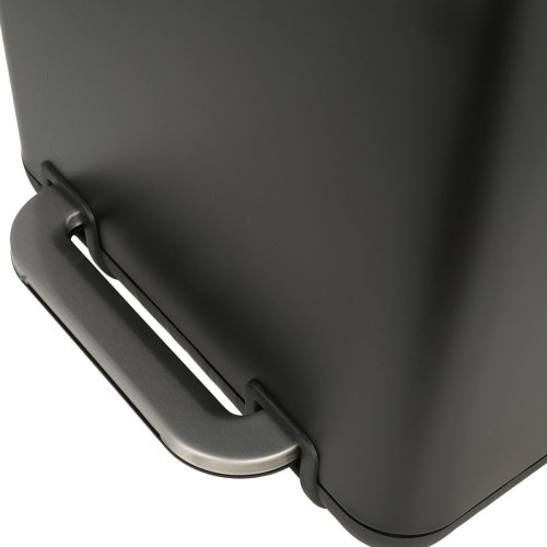 Estia ESTIA ΧΑΡΤΟΔΟΧΕΙΟ ΜΠΑΝΙΟΥ CUBIC SOFT CLOSE 6lt ΜΑΥΡΟ