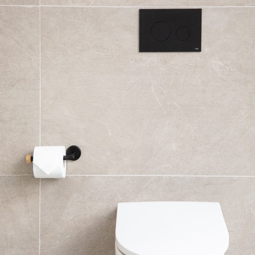 Estia ESTIA ΧΑΡΤΟΘΗΚΗ ΕΠΙΤΟΙΧΙΑ BAMBOO ESSENTIALS ΜΕΤΑΛΛΙΚΗ ΜΑΥΡΗ