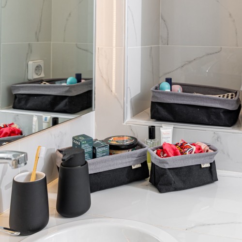 Estia Ποτηράκι μπάνιου FJORD Κεραμικό Black