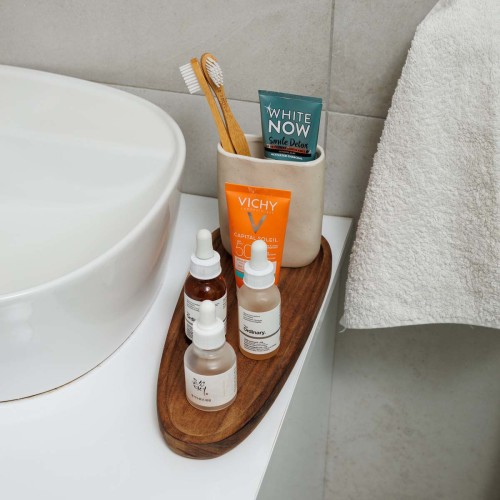 Estia Ποτηράκι μπάνιου GRAIN κεραμικό 8.5x4.5x11cm