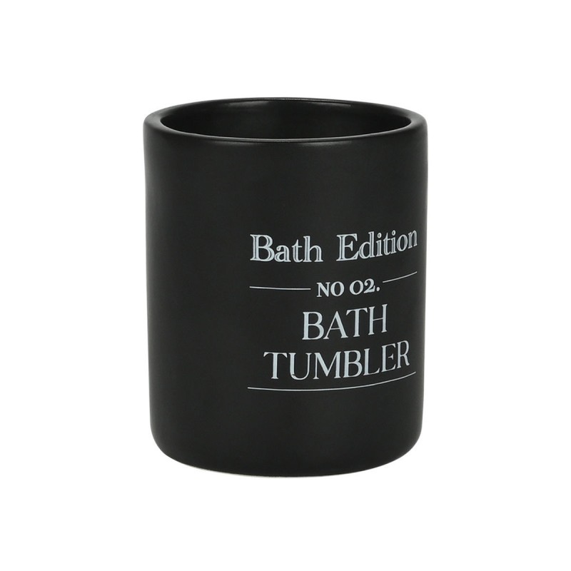 Estia Ποτηράκι μπάνιου MYST STONEWARE Μαύρο