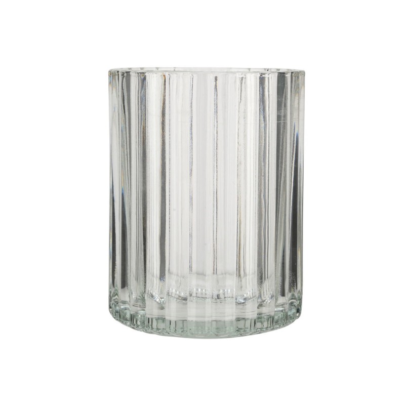 Estia Ποτηράκι μπάνιου ALIVIO γυάλινο ανάγλυφο 7.8x10cm Διάφανο