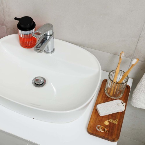 Estia Ποτηράκι μπάνιου ALIVIO γυάλινο ανάγλυφο 7.8x10cm Διάφανο