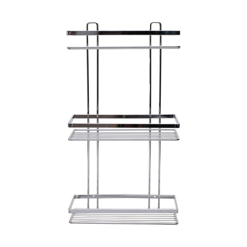 Estia ESTIA ΕΤΑΖΕΡΑ ELEGANT ΜΕΤΑΛΛΙΚΗ ΙΣΙΑ 3 ΘΕΣΕΩΝ 46x25x12.5cm ΧΡΩΜΙΟΥ