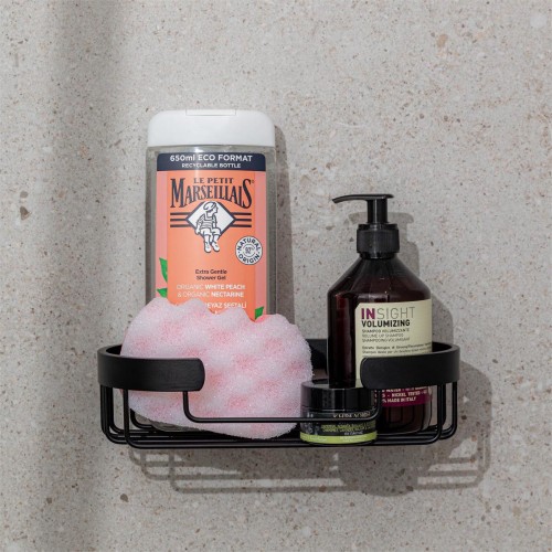 Estia ESTIA ΕΤΑΖΕΡΑ ΑΛΟΥΜΙΝΙΟΥ STANCE ΜΕ AYTOKOΛΛΗΤΟ ΔΙΠΛΗΣ ΟΨΗΣ ΙΣΙΑ 25x13x6.5cm ΜΑΥΡΗ