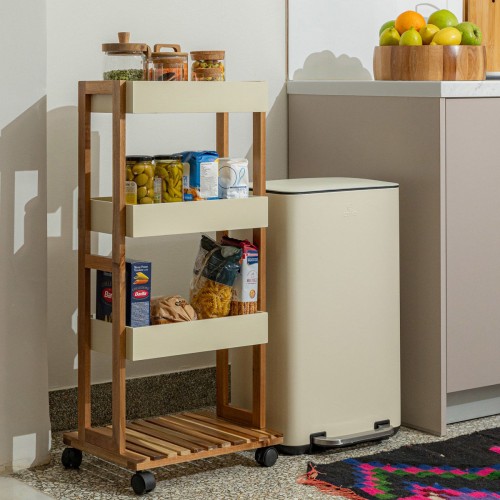 Estia ESTIA ΤΡΟΛΕΪ ΑΠΟΘΗΚΕΥΣΗΣ ALLURE 4 ΕΠΙΠΕΔΩΝ IVORY