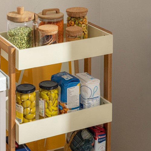 Estia ESTIA ΤΡΟΛΕΪ ΑΠΟΘΗΚΕΥΣΗΣ ALLURE 4 ΕΠΙΠΕΔΩΝ IVORY