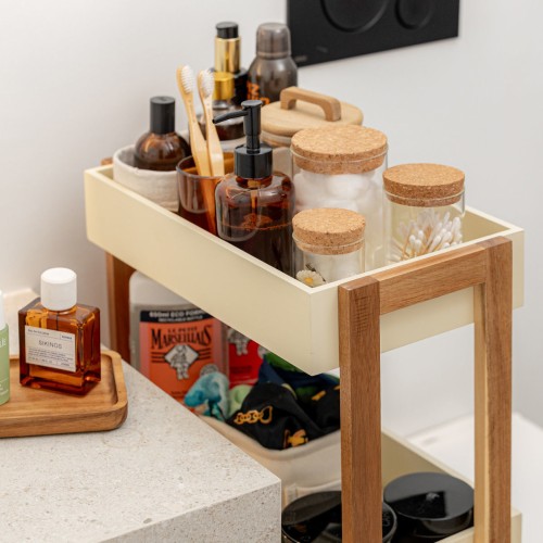 Estia ESTIA ΤΡΟΛΕΪ ΑΠΟΘΗΚΕΥΣΗΣ ALLURE 4 ΕΠΙΠΕΔΩΝ IVORY