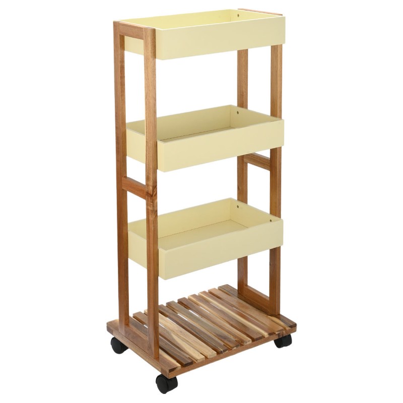 Estia ESTIA ΤΡΟΛΕΪ ΑΠΟΘΗΚΕΥΣΗΣ ALLURE 4 ΕΠΙΠΕΔΩΝ IVORY