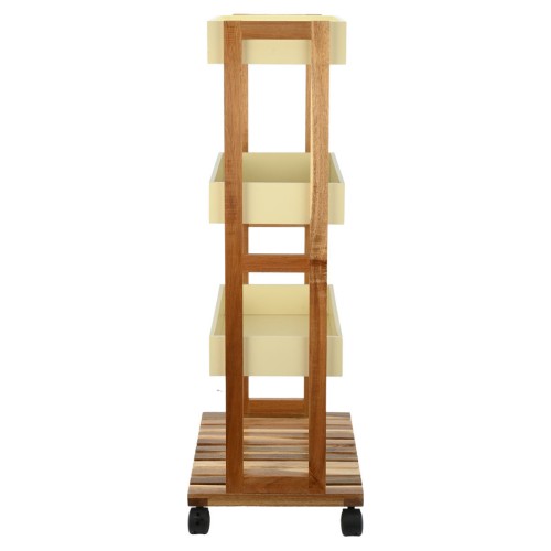 Estia ESTIA ΤΡΟΛΕΪ ΑΠΟΘΗΚΕΥΣΗΣ ALLURE 4 ΕΠΙΠΕΔΩΝ IVORY