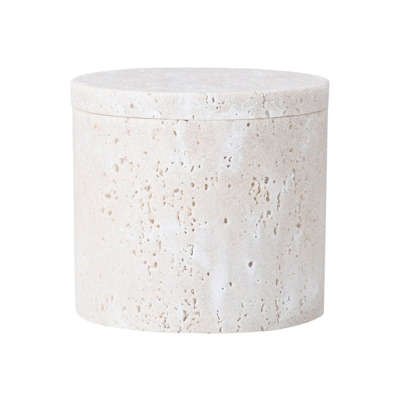 Estia Δοχείο για βαμβάκι Travertine