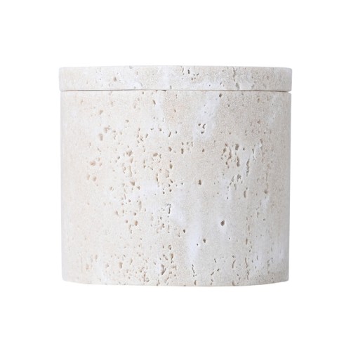 Estia Δοχείο για βαμβάκι Travertine